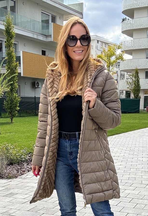 Isabell Long kabát drapp – Innova Fashion